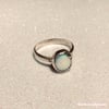 Winter Star White Opal Ring