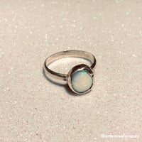 Image 2 of Winter Star White Opal Ring