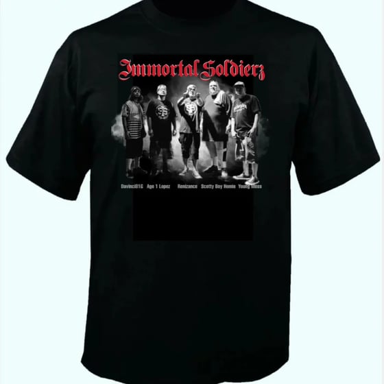Image of Immortal Soldierz 2022 Band T-Shirt 