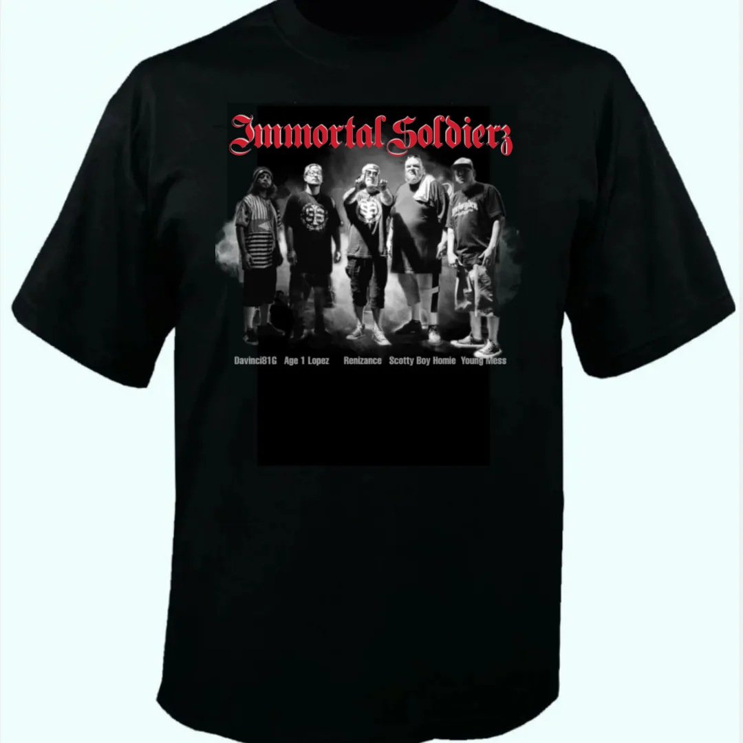 Åh gud vil gøre underjordisk Immortal Soldierz Band T-Shirt / Unforgiven / G Class Clothing