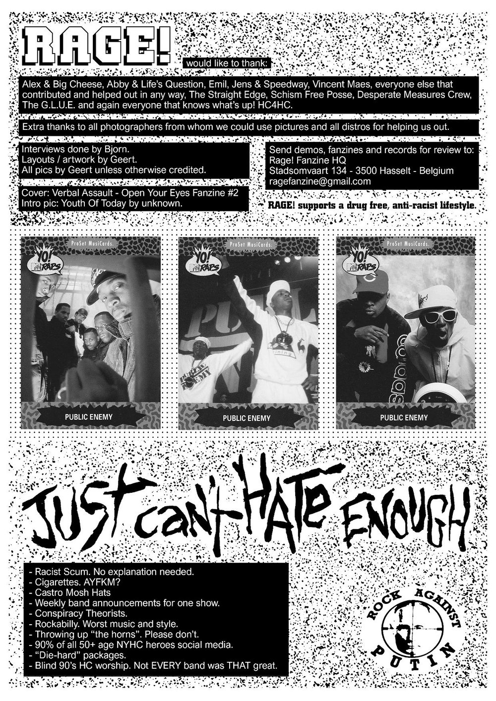 Rage! Hardcore Fanzine - #3
