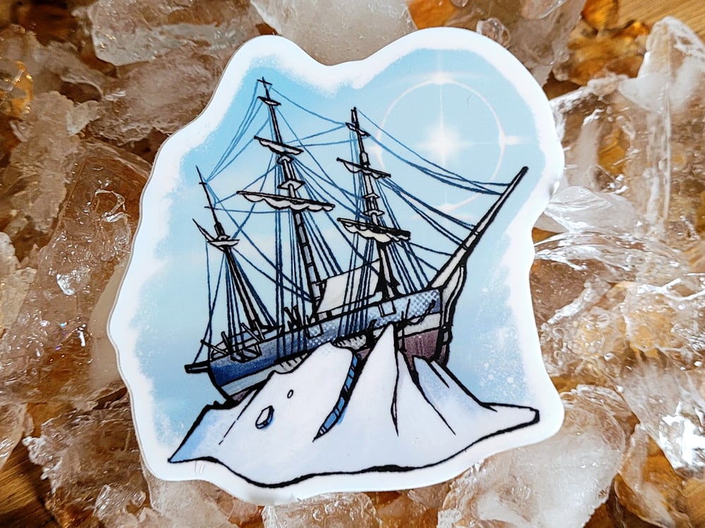 Icelocked Ship Sticker