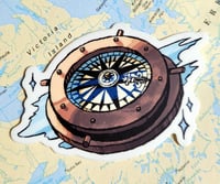 Image 1 of Frosty Compass Sticker