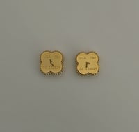 Image 2 of GOLD CLOVER EARRING