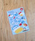 seafoam snooze sticker sheet Image 2