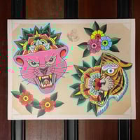 Image 2 of Big Cats Print