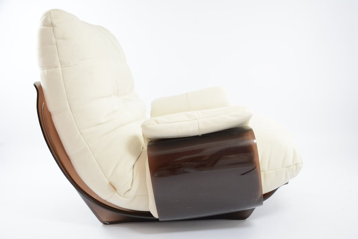 Image of Fauteuil Marsala Ligne Roset blanc cassé