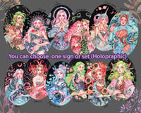 Image 3 of Zodiac Holographic stickers