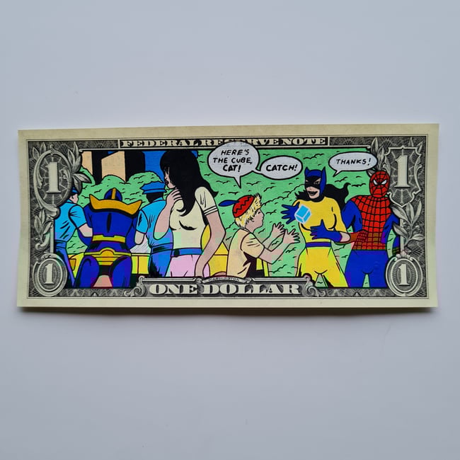 Thanos gets arrested by NYPD Abb Till Custom Artwork