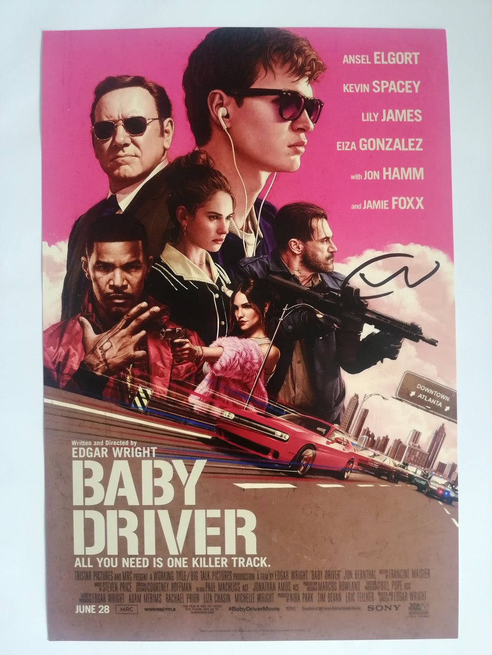 Edgar Wright Baby Driver Signed 