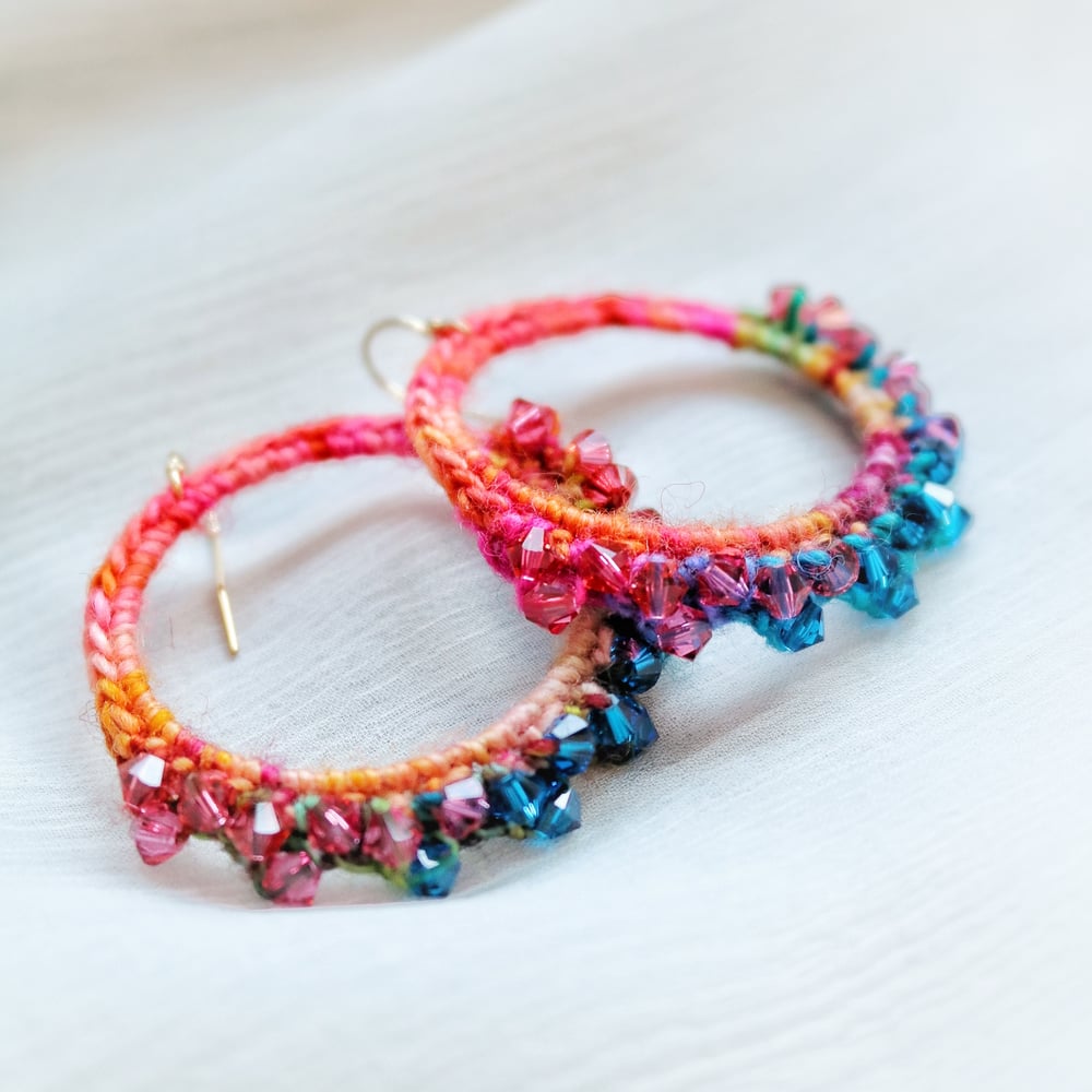 Image of STARRY HOOPS CUSTOM ORDER