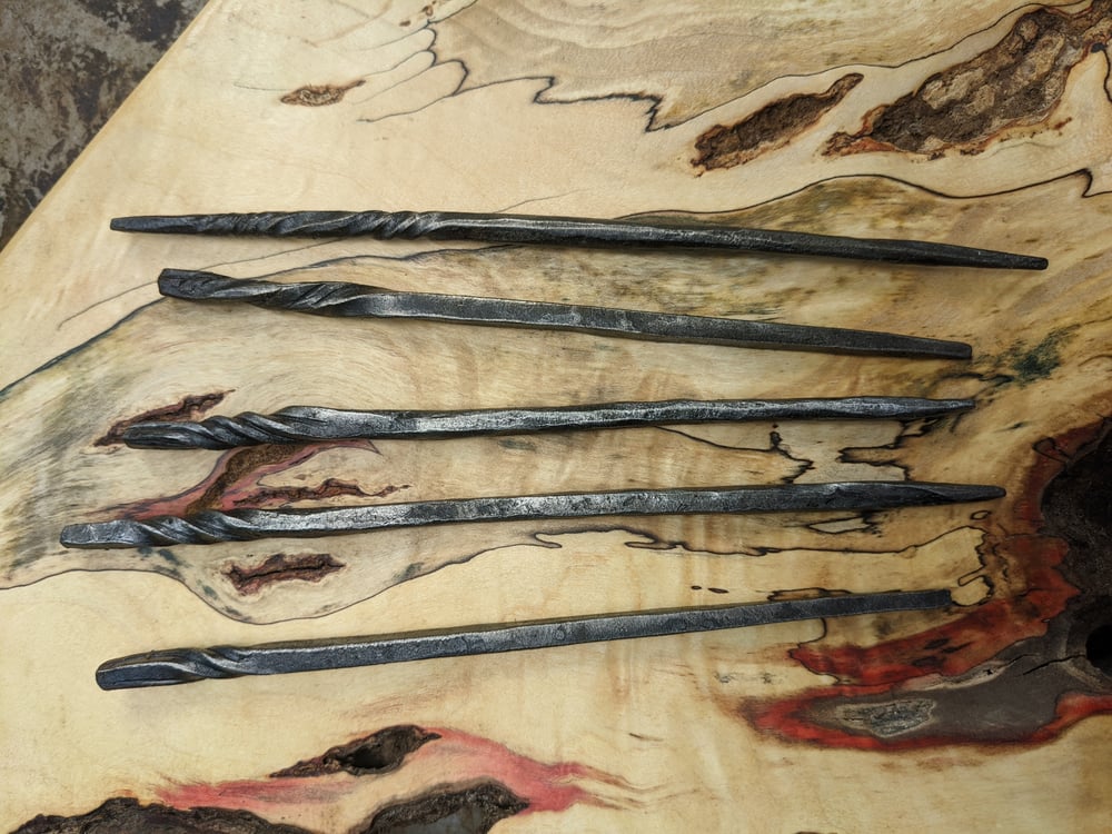 Hardened Steel Hair Sticks