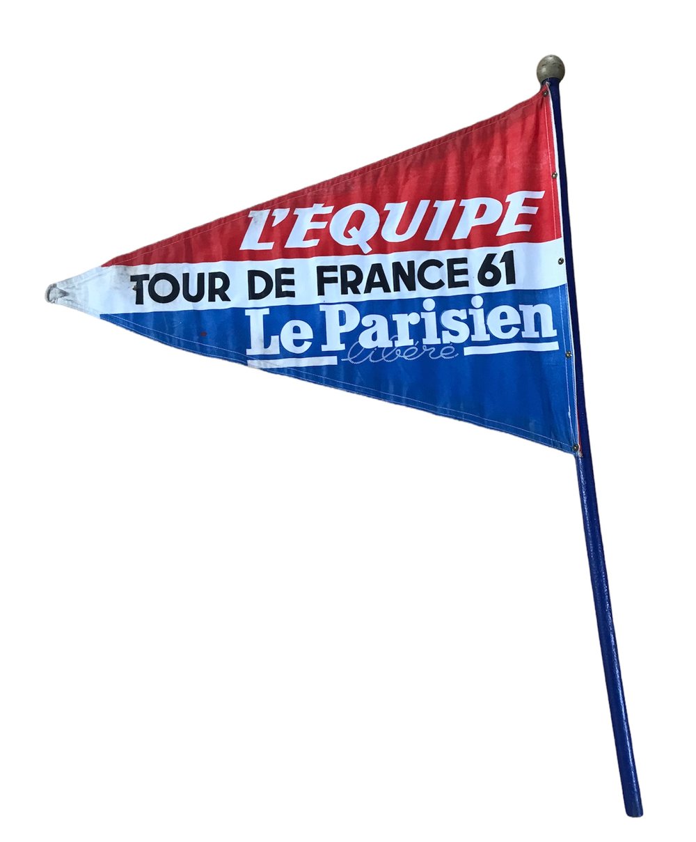1961 ðŸ‡«ðŸ‡· Tour de France/Tour de lâ€™Avenir - Race Officialâ€™s car flag
