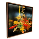 Original Canvas - Koi on Black/Gold/Burnt Sienna