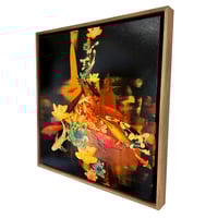 Image 3 of Original Canvas - Koi on Black/Gold/Burnt Sienna