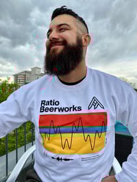 Image 3 of Sound-wave Crewneck Sweater