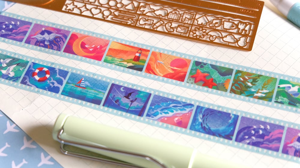 Sea & Sky Film Cells - Clear Tape