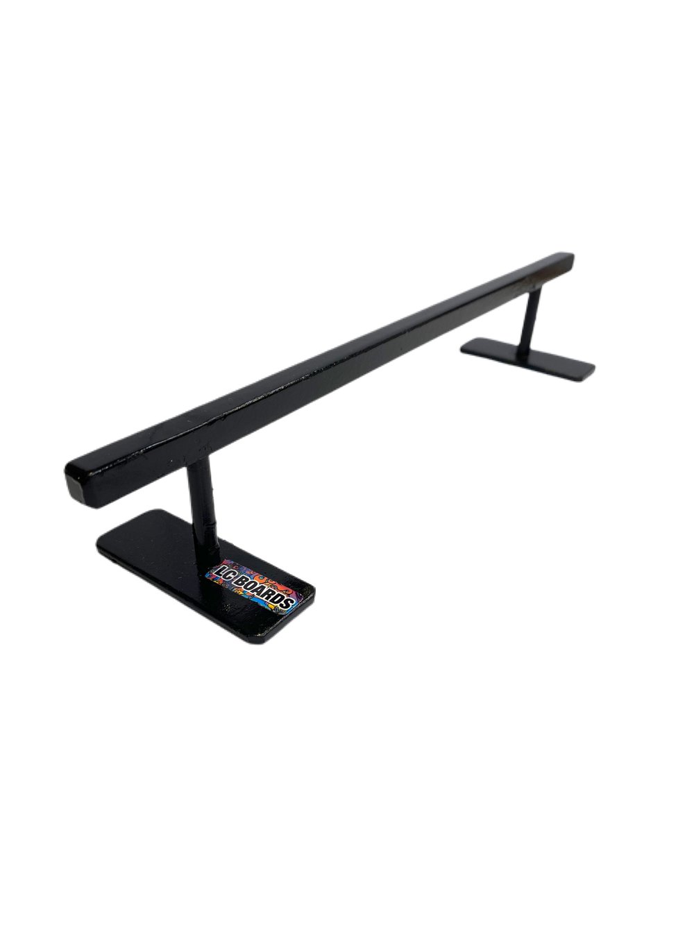 LC BOARDS Fingerboard Flat Bar Rail Steel Black