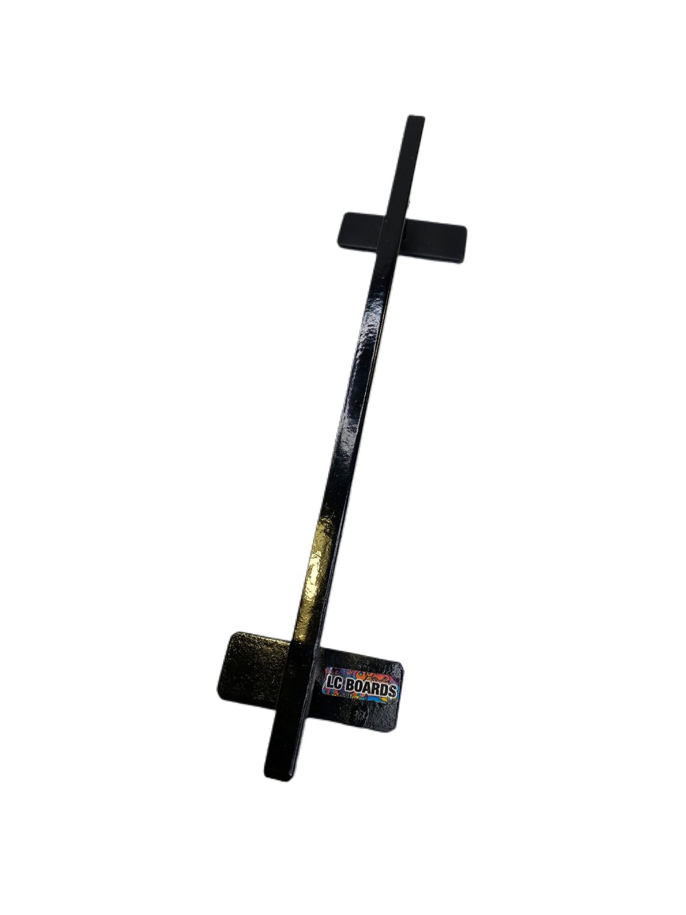 LC BOARDS Fingerboard Flat Bar Rail Steel Black