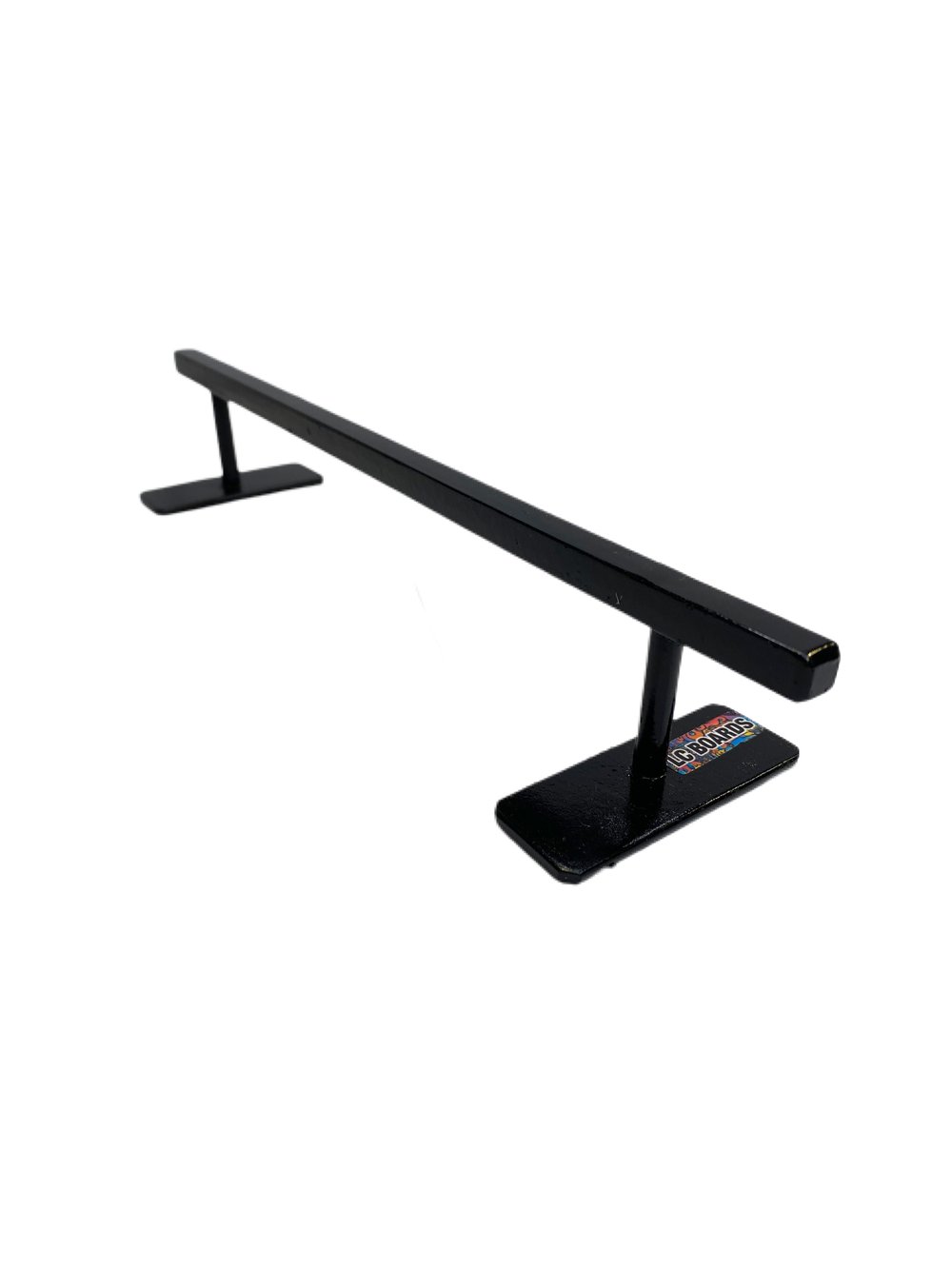 LC BOARDS Fingerboard Flat Bar Rail Steel Black