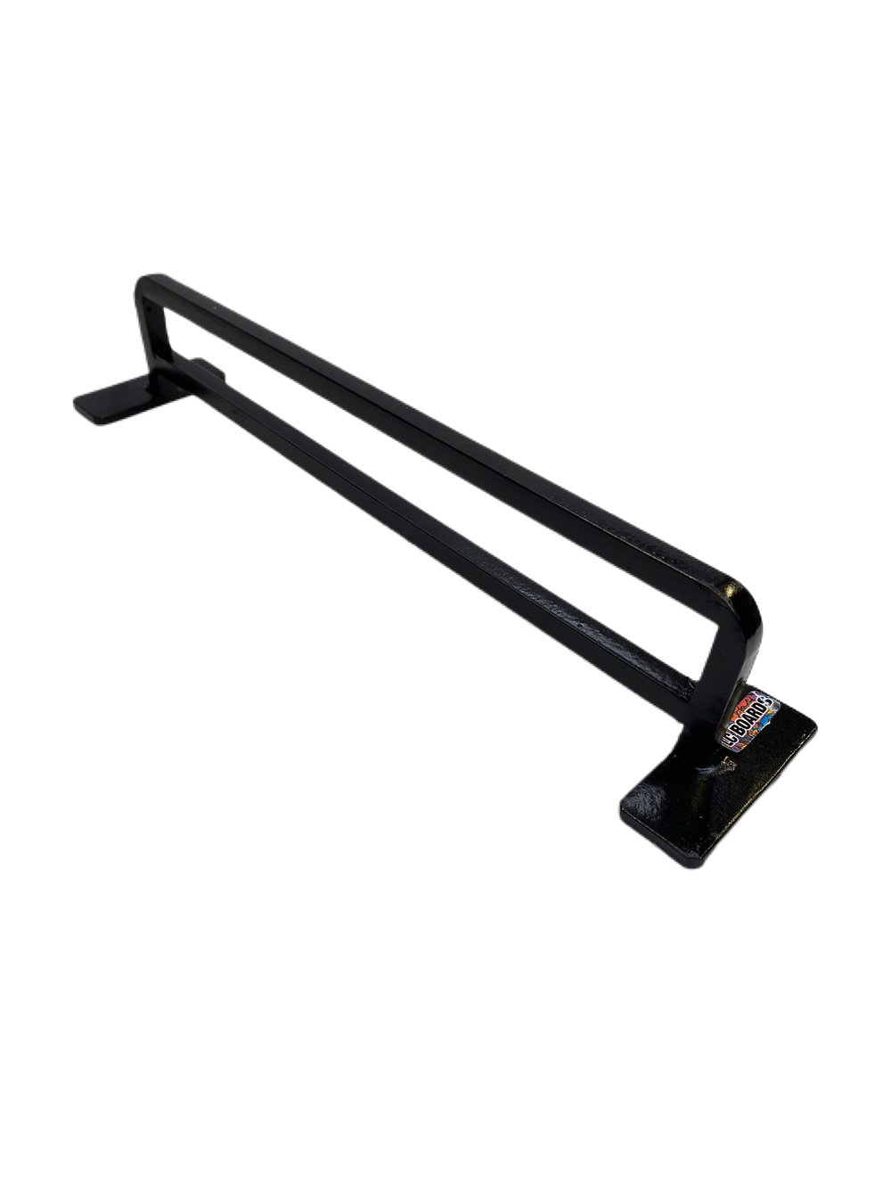LC BOARDS Fingerboard Bike Rack Metal Rail Black