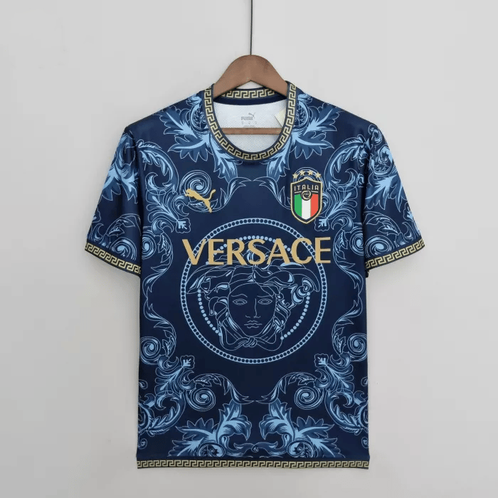 Image of Italy x Versace Blue Man Jersey 2022