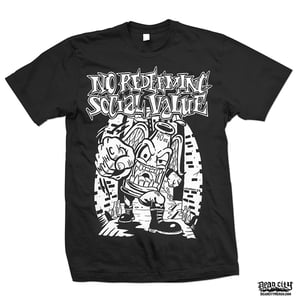 Image of NO REDEEMING SOCIAL VALUE "Bottle Stomp" T-Shirt