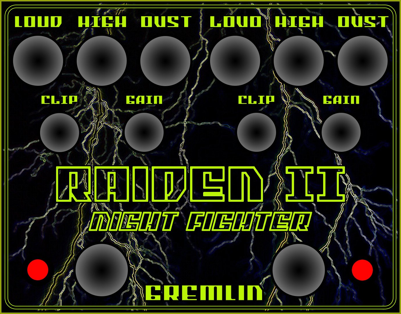 RAIDEN II NIGHT FIGHTER GREMLIN MACHINE SHOP