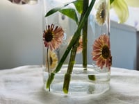 Image 3 of Pressed flower glass vase