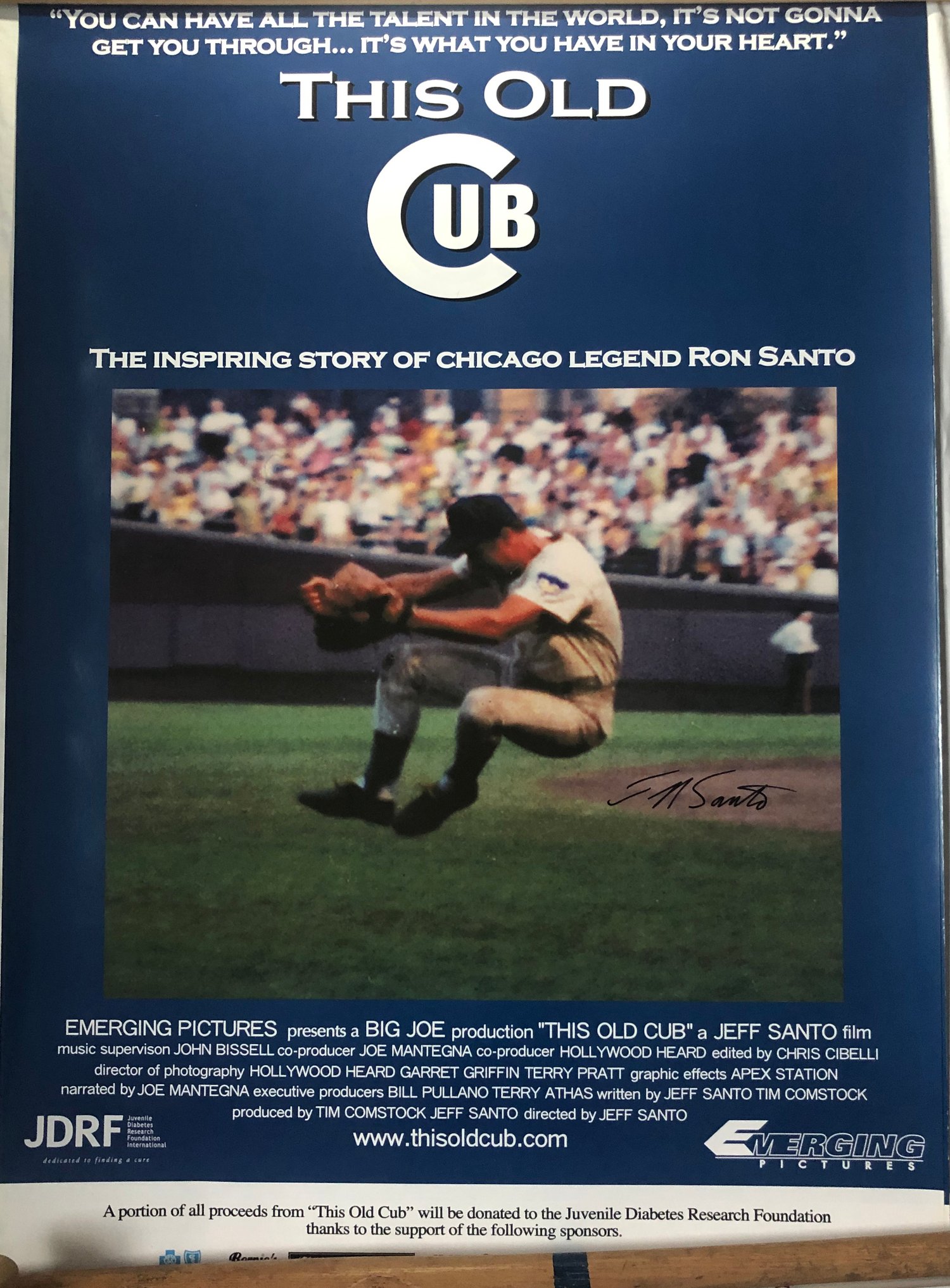 "This Old Cub" Movie Poster - Signed by Director