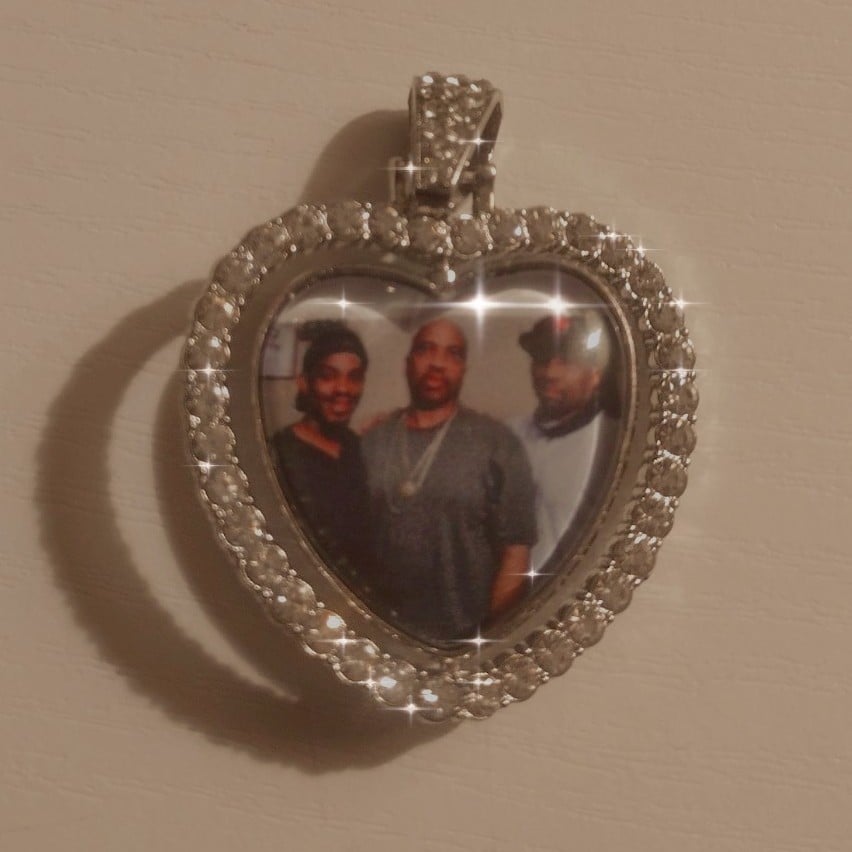 Image of Photo Charm Keychain w Initial