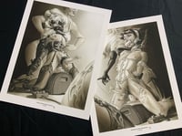 "Stephie and Toni Saddle Up" Reproduction Print Set