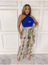 Mesh Print Pants