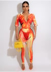 Body Print Top & Leggs set