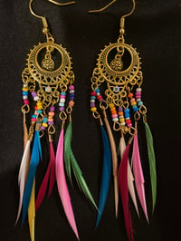 Feather Dreamcatcher Earrings