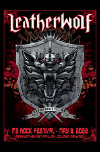 Image of LEATHERWOLF - M3 Festival 2022 Concert Poster