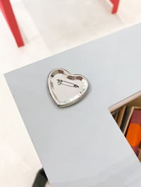 Image 2 of Opossum Heart Shaped Button