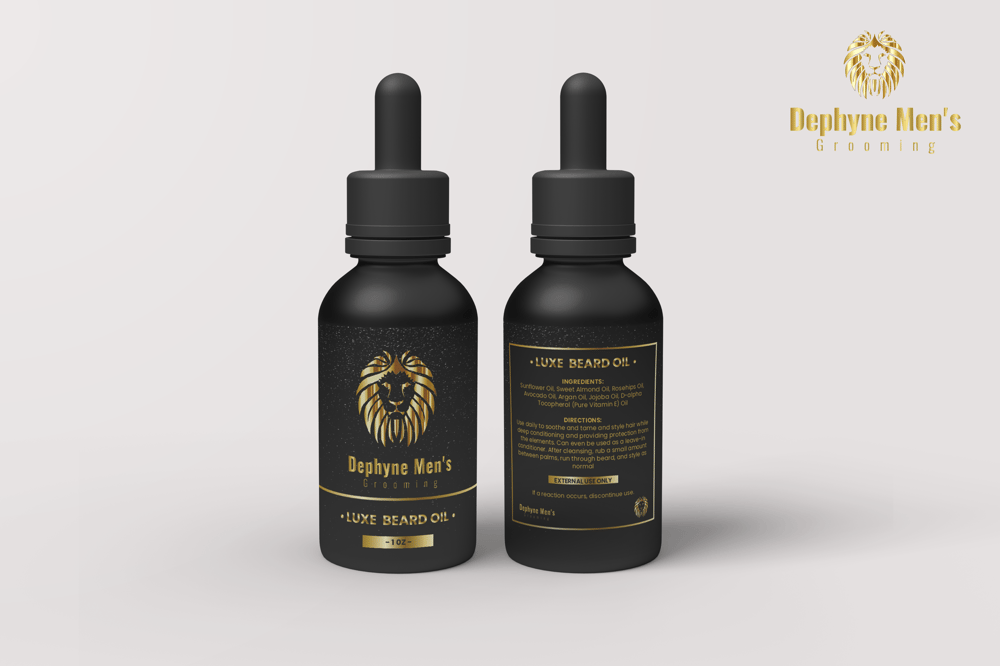 Image of Dephyne Men's Grooming Gold Luxe Beard Oil