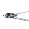 Snake necklace in sterling silver