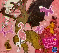 Surprised Griffin Pink Birthday