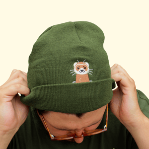 Ferret Peekaboo Beanie Hat