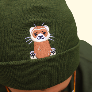 Ferret Peekaboo Beanie Hat