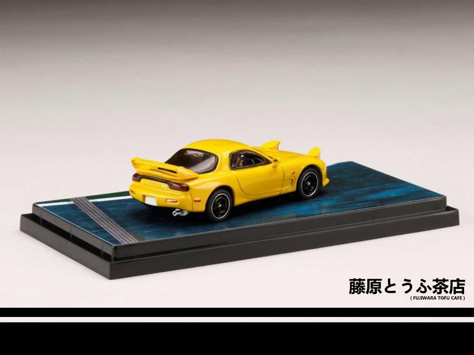 1:64 Mazda RX7 FD3S Red Suns Diecast Model Car | Fujiwara Tofu Cafe