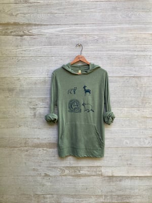 Image of Woodland Creatures Hoodie, Organic Cotton/Recycled Poly