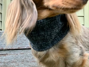 Image of Dark Charcoal Textured Knit Snood