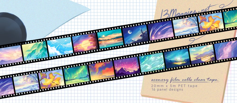 Scenery Film Cells - Clear Tape