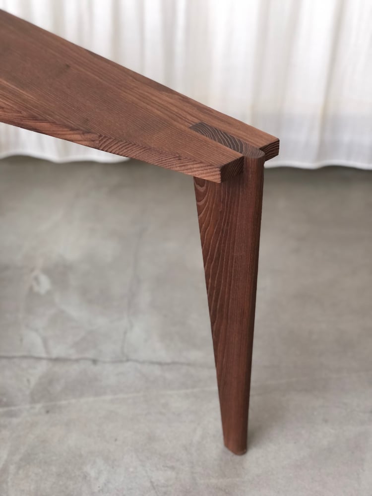 Image of solid ash side table