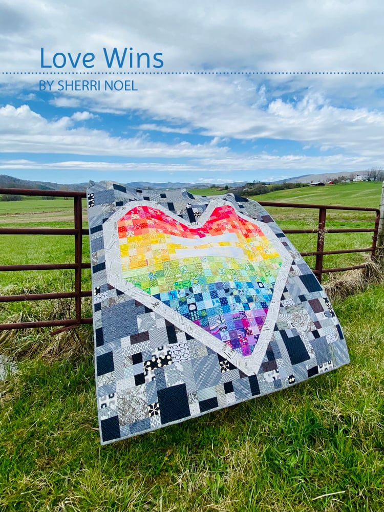Image of #LoveWins Quilt Pattern