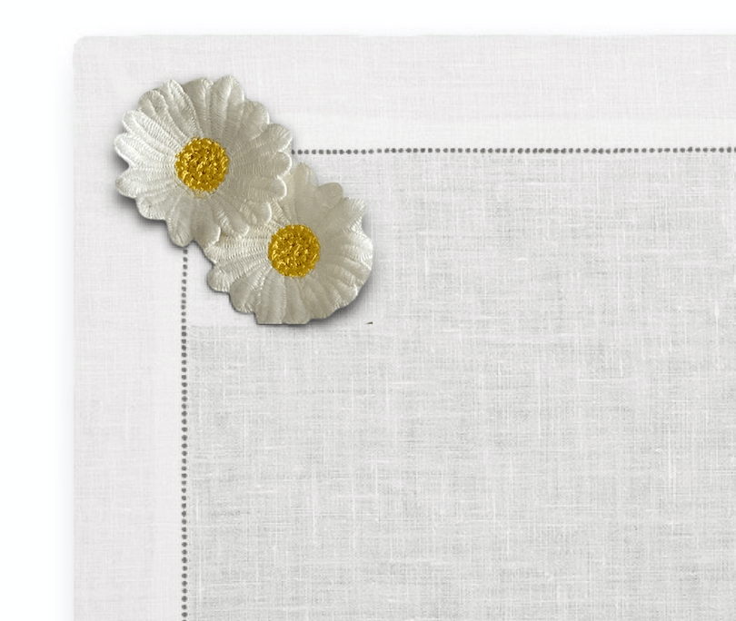 Image of Set tovaglietta americana e tovagliolo Flowers- Flowers placemat and napkin set