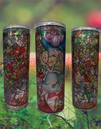 Image 1 of Alice in Wonderland Glass tumbler 